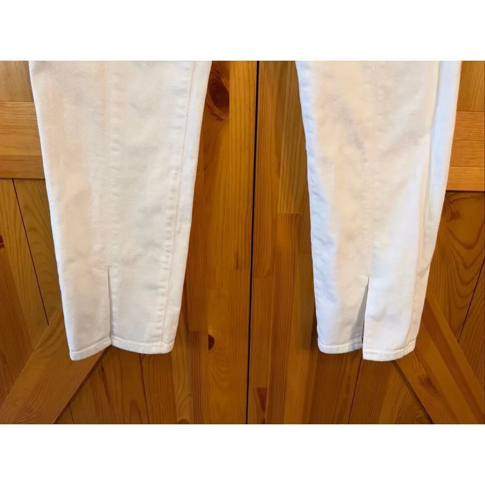 AG Adriano Goldschmied The Isabelle White High Rise Crop Jeans Size 29R (7834)
